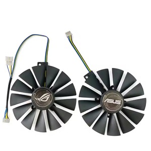 2FAN ใหม่พัดลม <span class=keywords><strong>GTX</strong></span> <span class=keywords><strong>1050</strong></span> GPU FDC10M12S9-C T129215SM 95มม. สำหรับ <span class=keywords><strong>Asus</strong></span> RX 580 570 470 gasus TX 1070TI 1050TI การ์ดจอ<span class=keywords><strong>1050</strong></span>พัดลมระบายความร้อน - Product Image 3