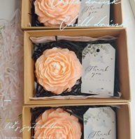 Bougie artisanale en cire de soja à fleurs, personnalisable avec votre propre marque, non toxique, écologique, décoration romantique pour mariage et maison, bougie artistique pour les fêtes 29