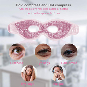 Masque oculaire en gel rafraîchissant avec trous pour les yeux, compresses froides pour les poches et les gonflements, compresse chaude et froide réutilisable, gel pack chaud et froid - Product Image 3