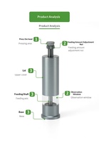 Nouveau design Zrdr, distributeur de nourriture pour poissons visuel miniature réglable en aluminium durable, portable, Weekaqua