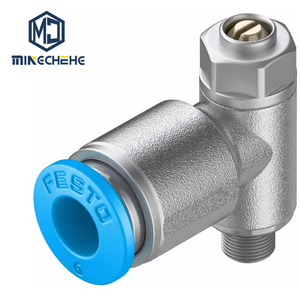 Contrôleur de vitesse d'air industriel, régulateur de débit GRLZ-M5-QS-6-D GRLZ-M5-QS-10-D, ensemble de vanne pneumatique en laiton - Product Image 1