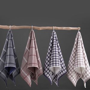 Minimalist Japanese Style Plaid Pure Cotton Gauze Towel 35x74cm 70x140cm Soft Absorbent Skin Friendly Face Bath Towel - Product Image 1