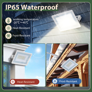 Aigostar 20W proiettore esterno IP65 luce di sicurezza impermeabile naturale 4000K LED 1650LM luci da esterno AC Power BV certificate - Product Image 3