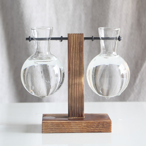 PUSELIFE vendita calda provetta vaso <span class=keywords><strong>da</strong></span> parete idroponica <span class=keywords><strong>porta</strong></span> piante in legno - Product Image 5