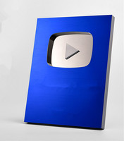 Prix des médias sociaux Métal plaqué or YouTube Shield Trophées TikTok Médailles disponibles Plusieurs plaques en cuivre aluminium
