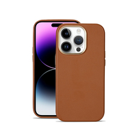 Étui de téléphone portable en cuir PU magnétique avec chargeur sans fil de luxe, protection intégrale, personnalisé, antichoc pour iPhone 15/14/13