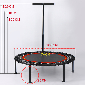 40-Inch <strong>Mini</strong> Silent Jumping Fitness <strong>Trampoline</strong> for Indoor &amp; Outdoor Exercise Workout - Product Image 4