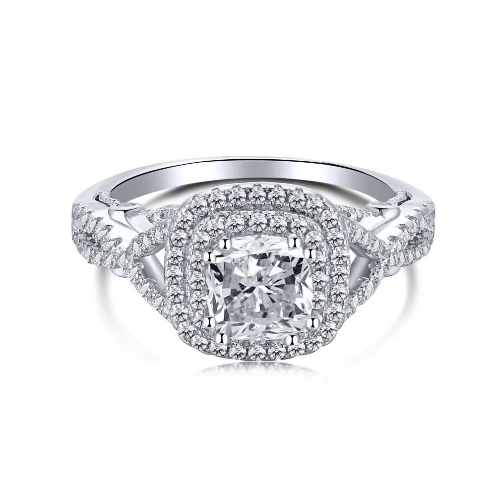 Dylam, низкий минимальный заказ, в наличии, высокое качество, штабелируемые классические блестящие бриллианты, 5А, камень CZ, свадебные женские кольца из стерлингового серебра S925