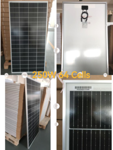 แผงโซลาร์เซลล์ PWSOLAR 12V 24V 250 วัตต์ IBC HJT PERC 72 เซลล์/64 เซลล์/60 เซลล์ ประสิทธิภาพ 18-21% โฟโตโวลตาอิก 250Wp รุ่น PW250Wp-60M 2 - Product Image 1