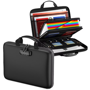 Bolsa para Documentos Ignífuga Personalizada OEM ODM con Cierre, Organizador de Archivos Impermeable al por Mayor, Maletín para el Hogar, Oficina y Viajes - Product Image 1