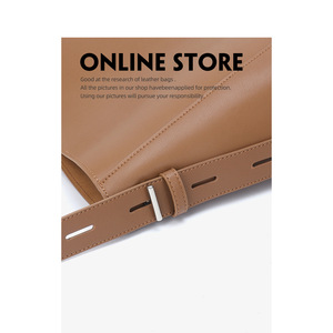 Bolso Tote de Cuero Genuino para Mujer, Estilo Hobo, con Cierre de Cremallera Simple y Forro de Poliéster, Personalizado, Estilo Guangzhou - Product Image 5