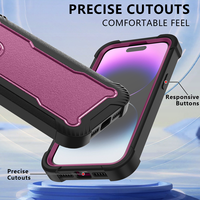 Étui mobile durable de survivant hybride de 3 couches pour l'iPhone 15 Pro Max accessoires de luxe de cas de téléphone de couverture