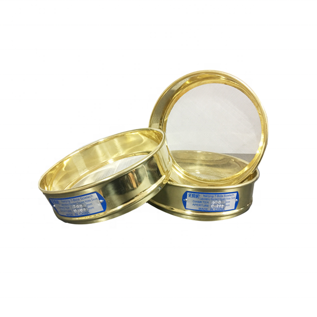 Galvanized Metal Soil Sieve Test Sieve ASTM Standard Woven Wire Cloth Stainless Steel Bottom and Frame