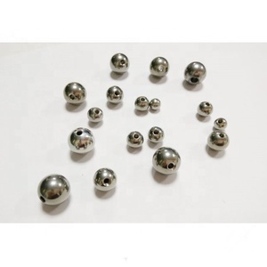 Esfera de Acero Inoxidable de 12.7mm con Orificio de 3mm, Esfera Metálica de Acero Inoxidable Semi-perforada con Eje Metálico - Product Image 1
