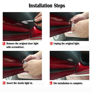 Baru 2PCS/Set Lampu Dekorasi LED 12V Aksesoris untuk Lampu Pintu Mobil G20 G30 G32 G01 G03 G05 - Product Image 6