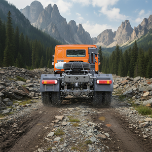 Тягач HOWO 6X4 дизельный 10-колесный с прицепом-фургоном и бетоносмесителем, тяжелый грузовик - Product Image 5