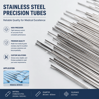 Tige tubulaire personnalisée en acier inoxydable 304, usinée CNC de précision 5 axes, usinage par électroérosion à fil, pièces médicales, dentaires, aérospatiales, OEM ODM