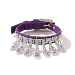 2023 शीर्ष बिक्री लक्जरी गहने पालतू हार स्फटिक बहु-रंग कुत्ते कॉलर - Product Image 4