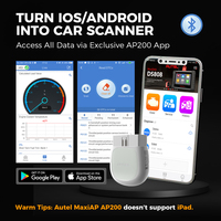 Scanner MaxiAP AP200 pour OBD2, outil de diagnostic automobile toutes fonctions, lecteur de codes TPMS, outil EPB, blanc, compatible OLIVER