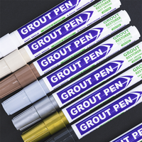 Stylo de réparation imperméable pour carreaux de céramique - Marqueur à encre permanente Cd avec 8 couleurs