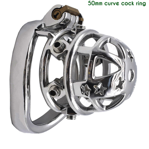 FRRK BDSM กรงล็อคอวัยวะเพศชาย,กรงสเตนเลสสตีลกรงพรหมจรรย์โลหะ - Product Image 4