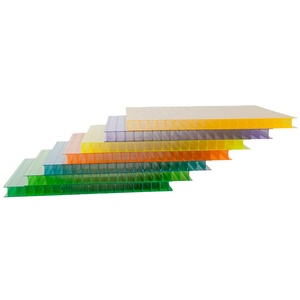 Panel de Policarbonato <span class=keywords><strong>Alveolar</strong></span> de 8mm/10mm con Revestimiento Anti-UV, <span class=keywords><strong>Lámina</strong></span> Hueca de Policarbonato - Product Image 1