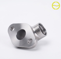 Raccord coudé en acier inoxydable OEM certifié ISO9001, fabriqué par procédé de soudure à la cire perdue au silicat de silice, usiné CNC, par une fonderie d'acier
