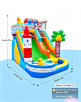 Tobogán Acuático Inflable de PVC AIER, Diseño de Barco Pirata, Temática Deportiva, Ecológico, Uso Comercial, Juego Acuático Infantil para Exteriores, Venta al Por Mayor de Fábrica