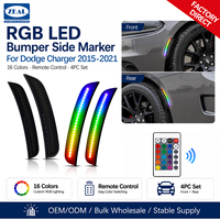 Luces Laterales de Señalización Secuenciales RGB para Dodge Charger 2015-2021, Suministro de Fábrica, Distribuidor Autorizado