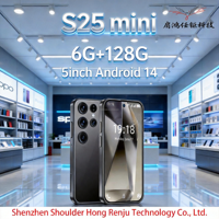 S25 Mini Téléphone Android 14 6+128G Écran 5 pouces Dernier Smartphone 5G 2026 Batterie 5000 mAh Bandes 5G LTE Globales Reconnaissance d'images IA