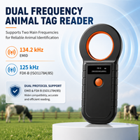 Escáner RFID Portátil de 134.2KHz para Microchip de Mascotas y Etiqueta de Oreja de Ganado ISO11784/85