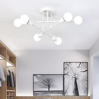 Luminaires décoratifs nordiques d'intérieur luminaires suspendus branche d'arbre suspension plafonnier pour salle à manger salon chambre