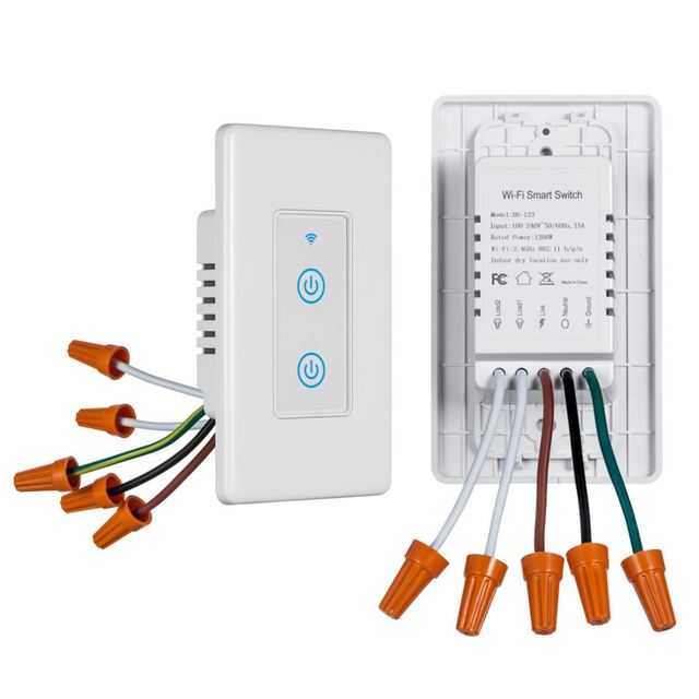 1/2/3/4 Gang Touch Smart Wifi Light Electrical Switch Support App and Voice Control Moes Smart Switch