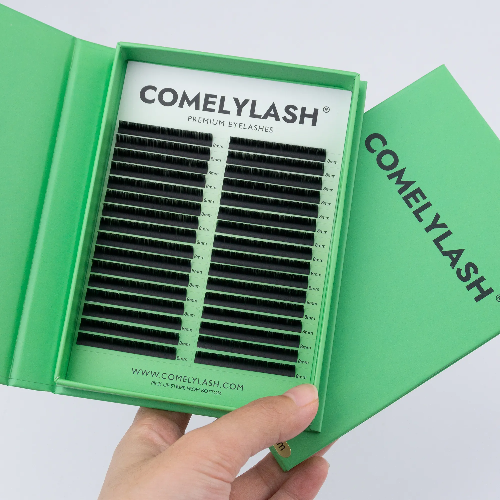 Comelylash mềm Matte lông mi mở rộng Nhãn hiệu riêng của bạn LÔNG MI LÔNG mi mở rộng lông mi khay tùy chỉnh