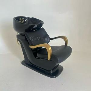 Hot Sale Gold Black Beauty Salon Furniture Modern Hair Washing <b>Shampoo</b> <b>Chair</b> - Product Image 1