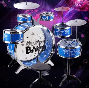 Kinderen Speelgoed Jazz Drum Set Voetpedaal Grote Drum 6 Drum 3 Howl Muziekinstrument Speelgoed Fabriek Groothandel Direct verkoop