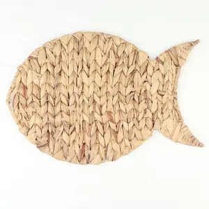 High Quality Home Bar Decoration Natural Fish Placemat
