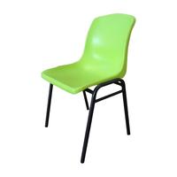 Chaise de formation empilable ergonomique en plastique avec structure métallique pour étudiants, conférences, salles de classe, mobilier scolaire