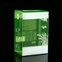 Boîte en plastique transparente carrée en PVC personnalisée pour l'emballage des boissons, emballage universel imprimé en usine, vente en gros