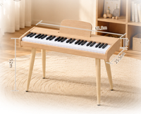 Cross Border 49 Key Digital Electronic Keyboard with Medium Density Fiberboard, Intelligent and Portable, Suitable for Beginners