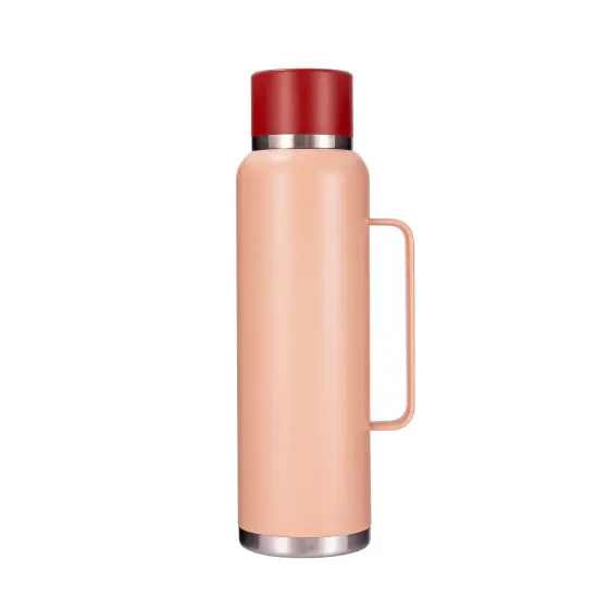 1.5 Litres Custom Logo Double Wall White Stainless Steel Vacuum Thermos Flask Water Bottle Hot Or Cold For 12 Hours