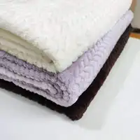 Yeni toptan yorgan ev yüksek dereceli düz düz şerit pazen Polyester rahat yumuşak peluş battaniye kanepe kanepe