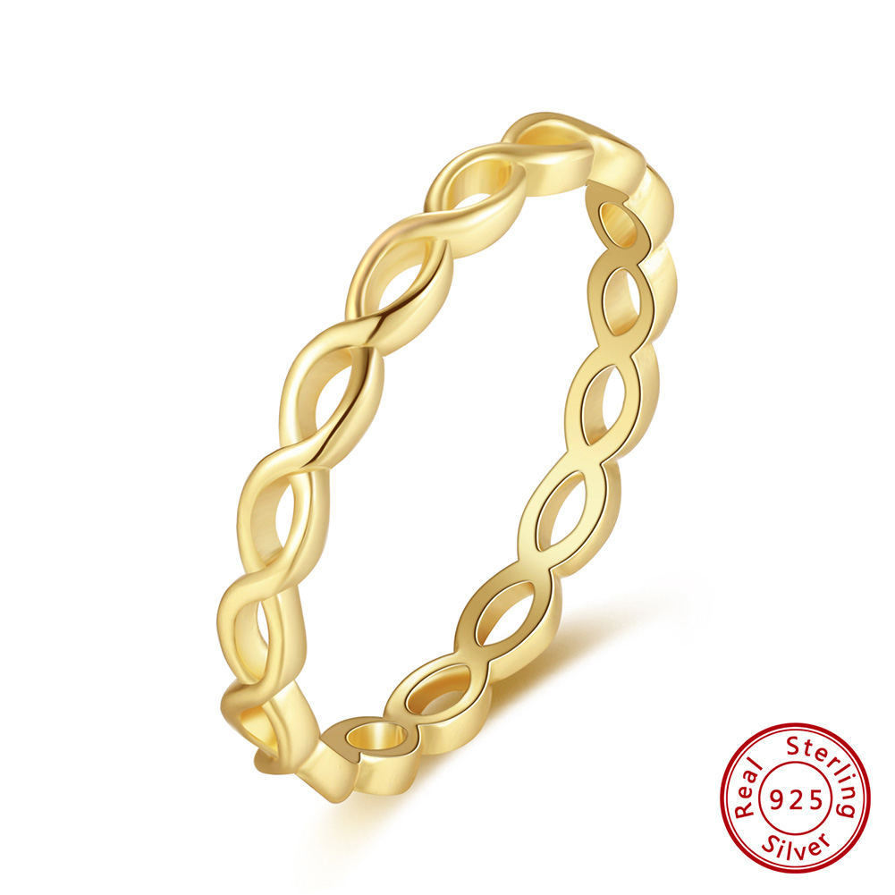 RINNTIN APR27 New Arrival Fine Jewelry Hiphop Minimalist Hollow