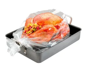 Wholesale Oven Roasted Cooking Turkey Bag Microwave Oven Food Plastic Packages For Hot Roast Chicken