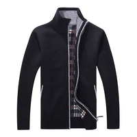 YF hommes décontracté Cardigan solide hiver mâle automne mode Fit épais mince garder au chaud hommes Smart pull manteau hommes