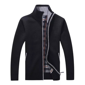 YF hommes décontracté <span class=keywords><strong>Cardigan</strong></span> solide hiver mâle automne mode Fit épais mince garder au chaud hommes Smart pull <span class=keywords><strong>manteau</strong></span> hommes - Product Image 6