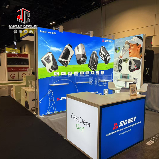 Modular Exhibition Booth with LED Wall Illuminated Fabric and Aluminum Stand Seg Exhibition Booth Portable Trade Show Display