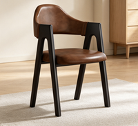 Chaise de loisirs moderne en bois écologique faite à la main avec dossier pour chambre, appartement, salle à manger, salon, mobilier de maison