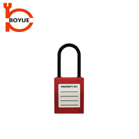 Cadenas de sécurité isolé personnalisé Boyue 40 mm, clé maîtresse, codage laser, durable, isolation, cadenas industriel, certifié CE