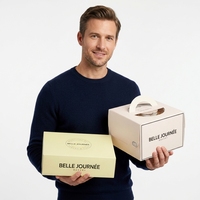 Boîte à pâtisserie en carton pliable personnalisée avec logo imprimé, pour boulangerie, pâtisserie, gâteaux, pain, macarons, biscuits, mochi, beignets, qualité alimentaire